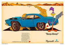 Plymouth Beep Beep Road Runner | POSTER 18 X 24 INCH | Classic car picture