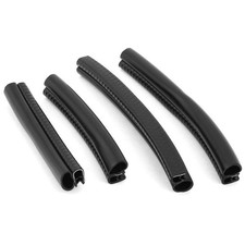 XMHF Car Rubber Sealing Sealed Strip Door Guard Buffer Protector Black 4pcs picture