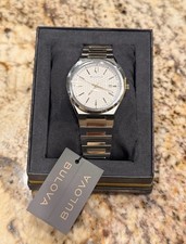 Bulova Classic Two Tone Stainless Steel Quartz Mens Watch 39mm picture