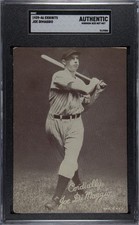 1939-46 Exhibits Joe DiMaggio SGC Authentic (Cert 3119384) picture