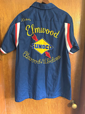 Vintage 1976 SUNOCO Hilton Bowling Shirt 38 Gas Station Buffalo NY Bicentennial picture