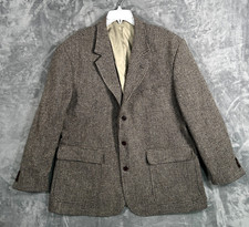 Vintage Orvis Tweed Sport Coat Blazer Mens 48R 3 Button New Wool Beige Jacket picture
