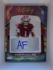 2026 SAGE Football Card - Amare Ferrell #A-AF2 [Red AUTOGRAPH] picture