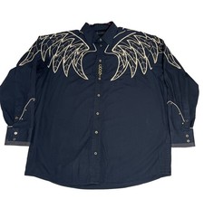 Coogi Extremely Rare Men’s XXL Vintage Wing Wings Button Up Down Shirt EUC picture