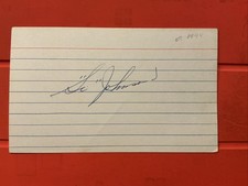 Si Johnson🔥🔥MLB Debut: 1928 Cincinnati Reds 🔥🔥Autograph⚾️⚾️ picture
