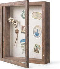Califortree 8X10 Shadow Box Frame with Linen Back - Sturdy Memory Display Case picture