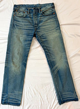 RRL Double RL Straight Fit Japan Woven Selvedge Jeans 36x34 Made USA 78295095600 picture