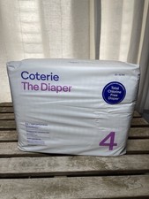 25 Disposable Diapers Size 4 Coterie The Diaper (20-32 Lbs) New In Packaging picture