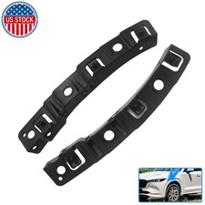 For 2017-2023 Mazda CX-5 2Pcs Front LH&RH Bumper Retainer Support Brackets Black picture