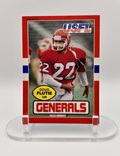 Topps 1985 USFL New Jersey Generals 2-Card Lot Flutie #80, Walker #86 picture