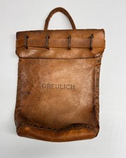 Antique Greulich German Diplomatic Courier Document Locking Leather Carrier Bag picture