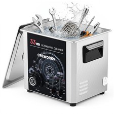 CREWORKS 33kHz 10L Ultrasonic Cleaner with Degas & Gentle Modes 300W Heater picture