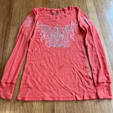 Vintage y2k grunge emo graphic design fitted long sleeve picture