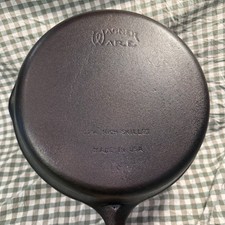 Vintage WAGNER WARE-Cast Iron Skillets-#10-(11 3/4” Dia.)-Made In USA-c.1960’s picture