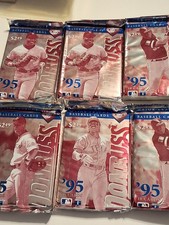 1995 DONRUSS BASEBALL CARD SERIES Two WAX PACKS x6 SEALED 18 CARDS PER PACK picture