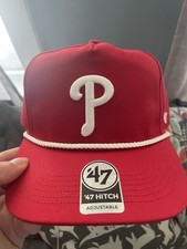 Philadelphia Phillies ‘47 Hitch Snapback Rope Baseball Hat Cap MLB Logo Rope NEW picture