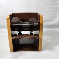 Arrco Playing Card Shuffler Manual Brown  All-Metal Vintage 80707 picture