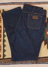 Wrangler Cowboy Cut 47MWZ Regular Fit Rigid Indigo Men's Jeans 44x34 picture