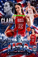 Caitlin Clark 2026 USA NATIONAL TEAM 4X6 GLOSSY CUSTOM PHOTO INDIANA FEVER picture