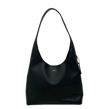 NWT COACH CU068 Brooklyn Shoulder Bag 28 Natural Grain Leather Black Outlet picture