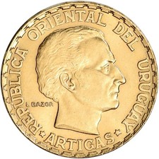 1930 Uruguay Gold 5 Pesos (.2501 oz) - BU picture