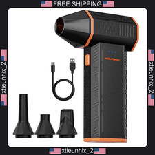 Electric Air Duster WOLFBOX MegaFlow 50, 110,000 RPM, 3-Speed, Reusable picture