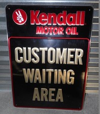 Kendall Motor Oil Sign Embossed 24