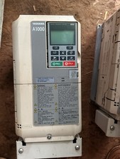 YASKAWA A1000 CIMR-AU4A0005FAA Rev. E 480V 3PH 3 HP SI-EN3 Ethernet Keypad Used picture