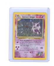 2000 Gym Heroes Sabrina's Gengar 14/132 Rare Holo Pokemon Card HP picture
