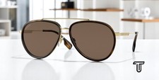 BURBERRY Oliver BE3125 101773 Gold Dark Brown 59 mm Men's Sunglasses picture