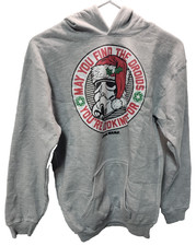 Tultex 320Y Youth Star Wars Droid Present Pullover Hoodie, Gray, L picture