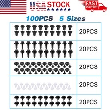 100X Car Trim Panel Clips Bumper Pin Rivet 7 8 9mm Engine for TOYOTA & LEXUS picture