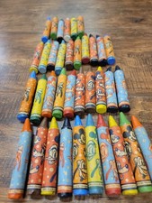 Vintage Disney Transogram Crayons Lot of 36 UNUSED Mickey Donald Goofy 1940s 195 picture
