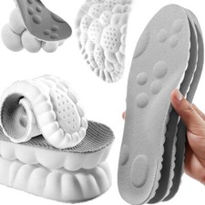 1/2/4 Pairs Unisex 4D Technology Athletic Ergonomic Shock Absorption Insoles picture