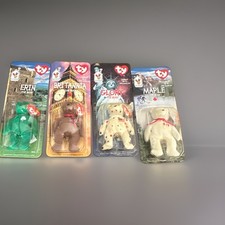 RARE 1999 TY McDonald’s Teenie Beanie Babies Complete Set 4 1993 ERROR TAGS SEAL picture