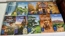 Lonely Planet Travel Guide Book Lot (10) Europe UK South Africa Pull-Out Maps picture