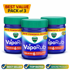 Vicks VapoRub Classic Ointment 25ml Pack of 3 | Cold & Cough Relief Balm picture