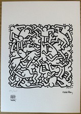Keith Haring Signed & Numbered Edition Lithograph 