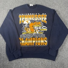 Vtg 1997 Tennessee Volunteers SEC Champions Sweatshirt XL Navy Blue 90s USA picture