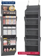 Lifewit 1 Pack Over the Door Organizer, 5 Section Clear Window Hanging Storage w picture
