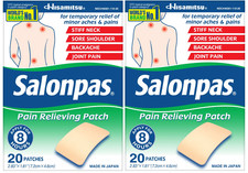 Salonpas Pain Relieving Patch, 8-Hour Pain Relief, 40 Patches picture