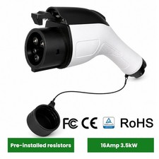 EV 16A Replacement Plug, SAE J1772 Connector  Level 2 Charging Cable Nozzle EVSE picture