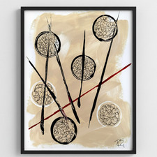 EMBRY Original 11x14 Abstract Painting 