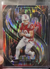 2024 Panini Select - Premier Level Drake Maye #113 Black & Red Shock Prizm (RC) picture