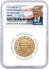 1776-2026 $1 Semiquincentennial Donald J. Trump NGC MS66 First Day of Issue picture
