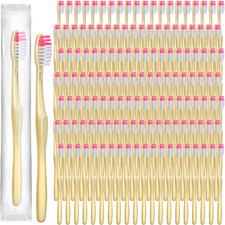 1000 Pcs Disposable Toothbrushes Bulk Individually Wrapped Manual Soft Bristle T picture