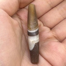 Very rare genuine Tibetan dezi agate long bead picture
