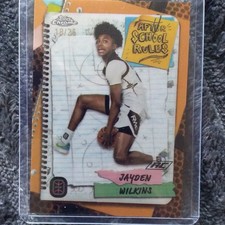 Topps 2023-24 Chrome OTE Jayden Wilkins After School Rules ASR-25 RC 18/25 picture