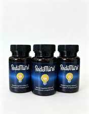 3 Packs RediMind Brain Enhancer 30 Caps Organic Focus Memory Cognitive Health picture