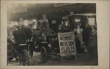 Bangor Maine ME New Cars Automobile Show c1910 Real Photo Postcard picture